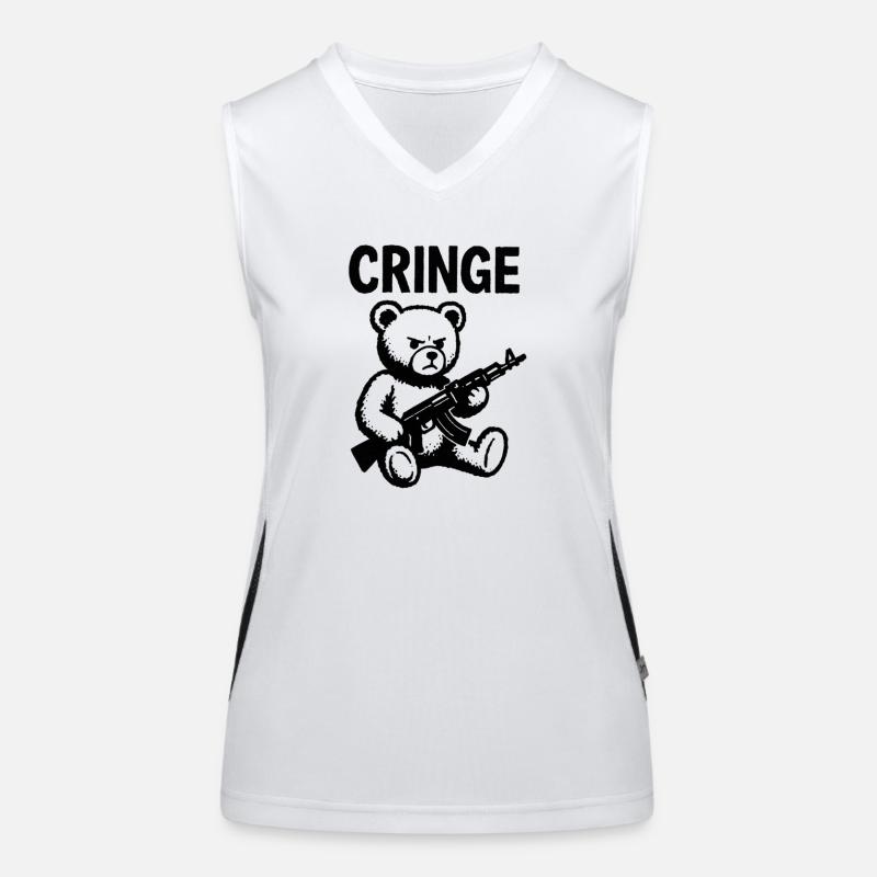 Cring Bear avec fusil Débardeur respirant contrasté Femme