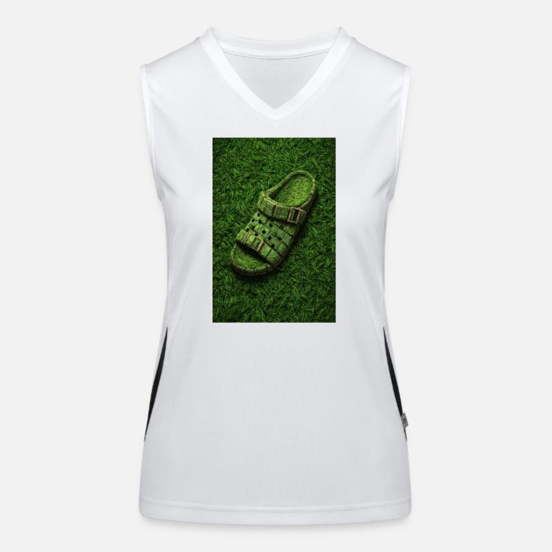 Eco Grass Sandal Design Women's Functional Contrast Tank Top