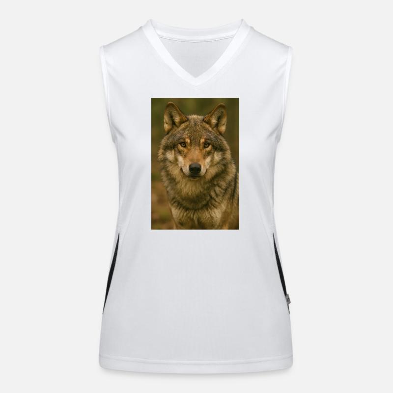 Tier, Wolf Funktionelles Kontrast-Tank Top für Frauen