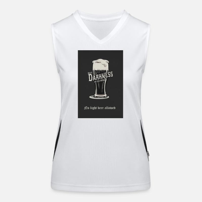 No Light Beer Allowed – Dark Beer Design Women's Functional Contrast Tank Top