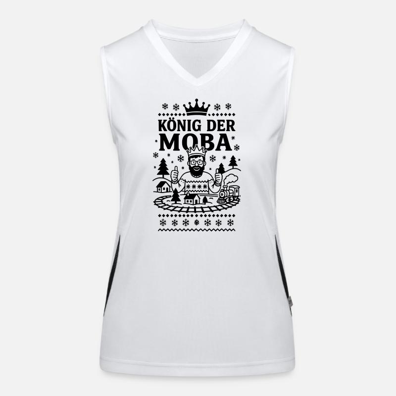 Modellbahn König Funktionelles Kontrast-Tank Top für Frauen