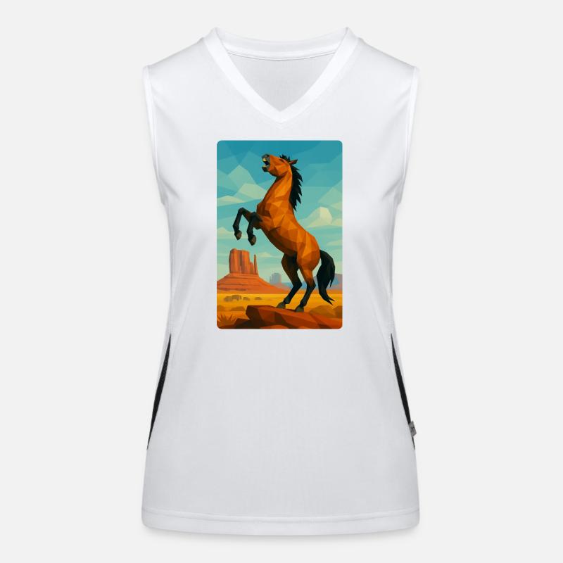 Polynature Cheval Sauvage Débardeur respirant contrasté Femme