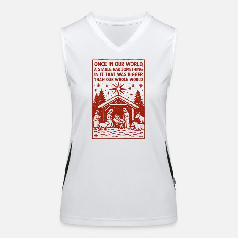 Bigger than our whole world 1 Women's Functional Contrast Tank Top