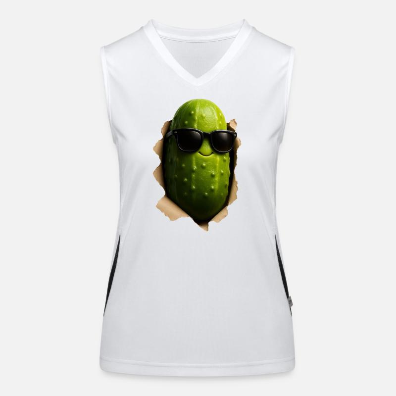 Cucumber Pickle Women's Functional Contrast Tank Top