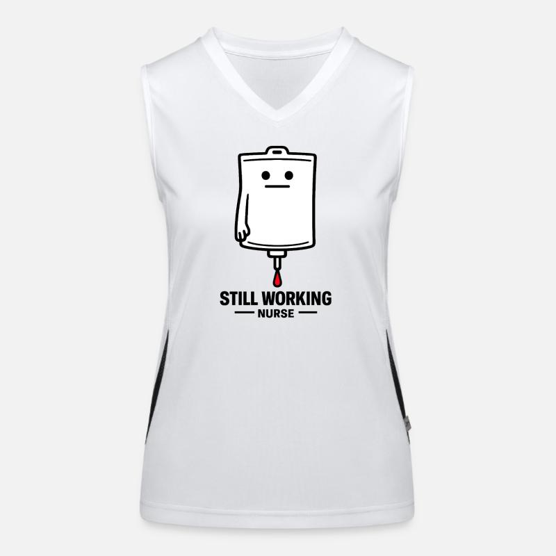 Still Working Nurse Women's Functional Contrast Tank Top