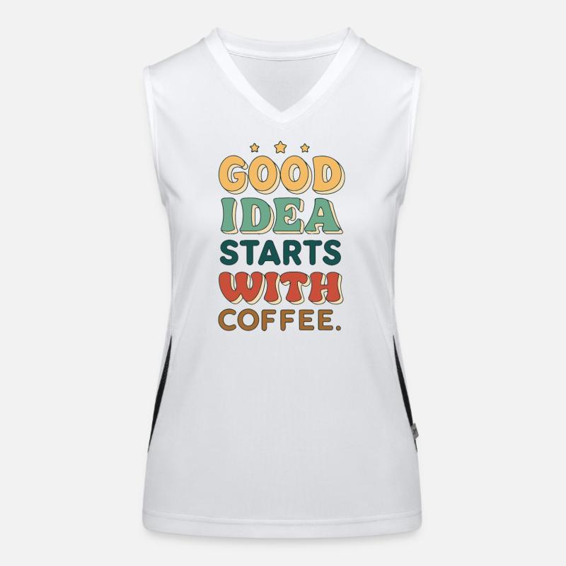 The Good Idea starts with coffee Women's Functional Contrast Tank Top