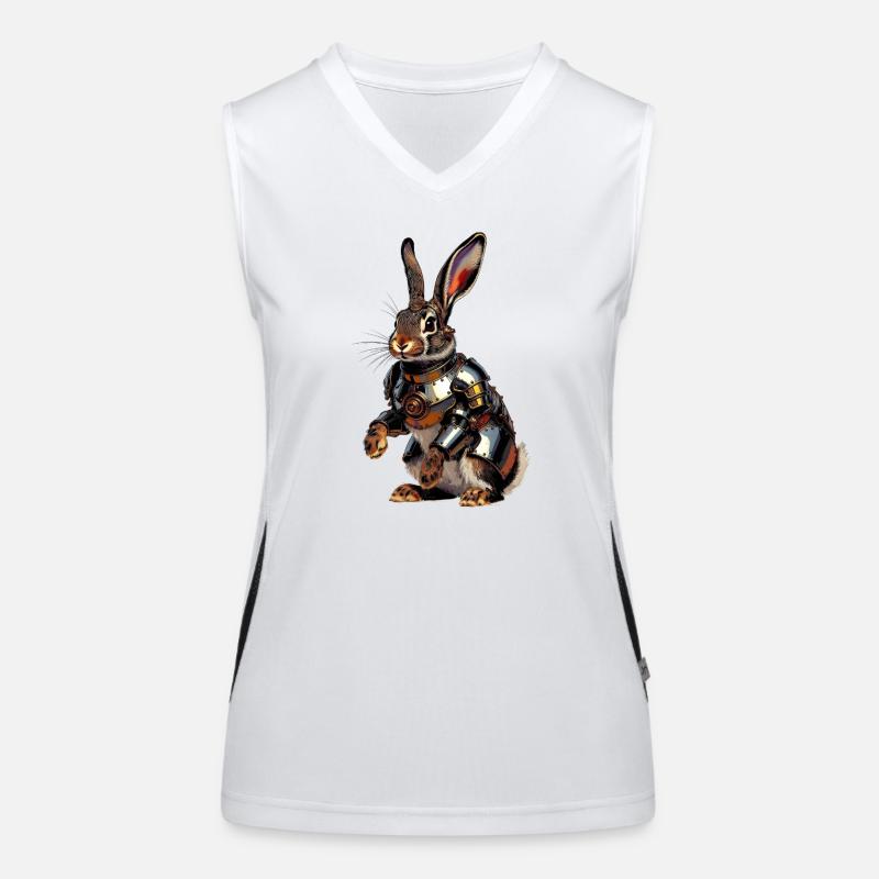 Héros Steampunk Lapin Cuirassé Débardeur respirant contrasté Femme