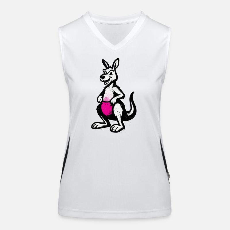 Känguru Sport Funktionelles Kontrast-Tank Top für Frauen