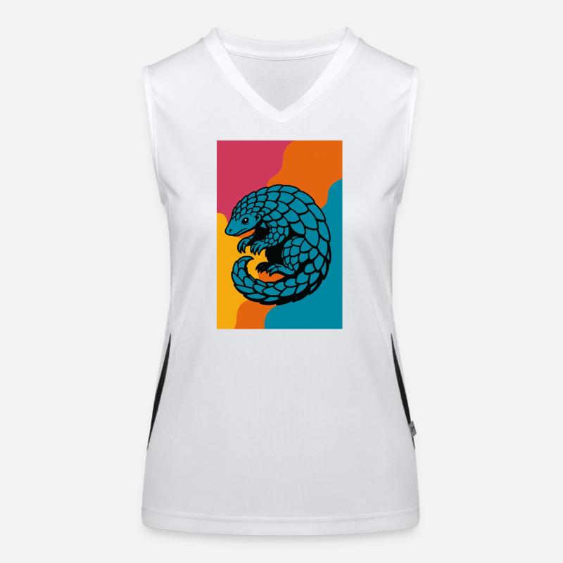 Pangolin Pop Art Débardeur respirant contrasté Femme