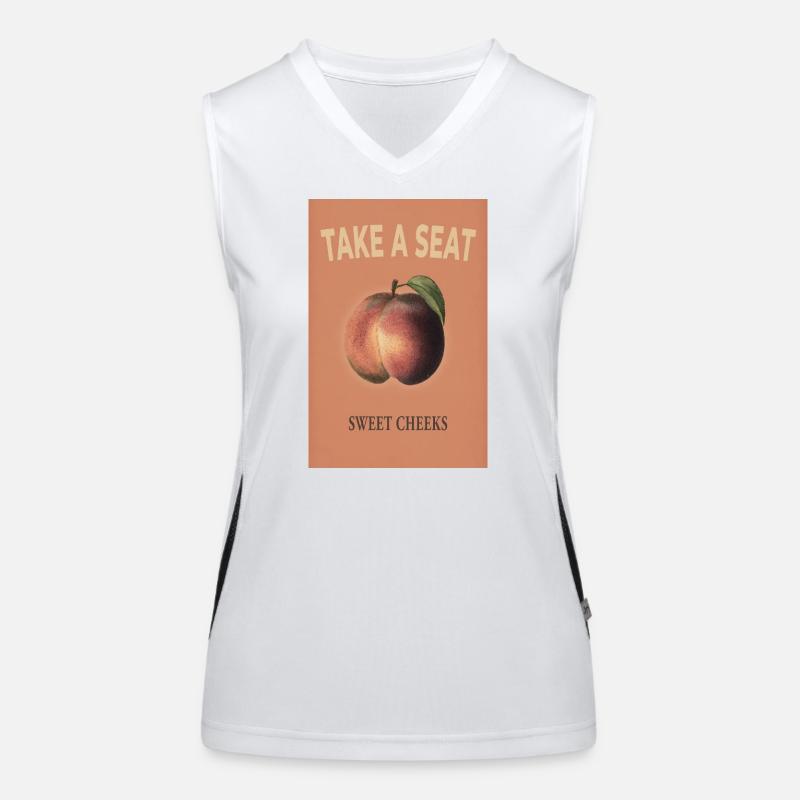Sweet Cheeks Peach – Summer Vibes Women's Functional Contrast Tank Top