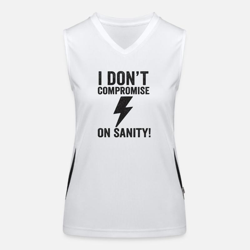 No compromise on reason Women's Functional Contrast Tank Top
