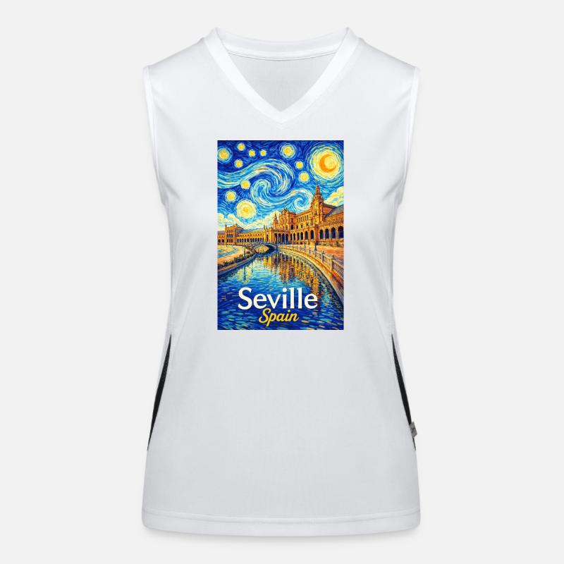 Séville, Espagne Débardeur respirant contrasté Femme