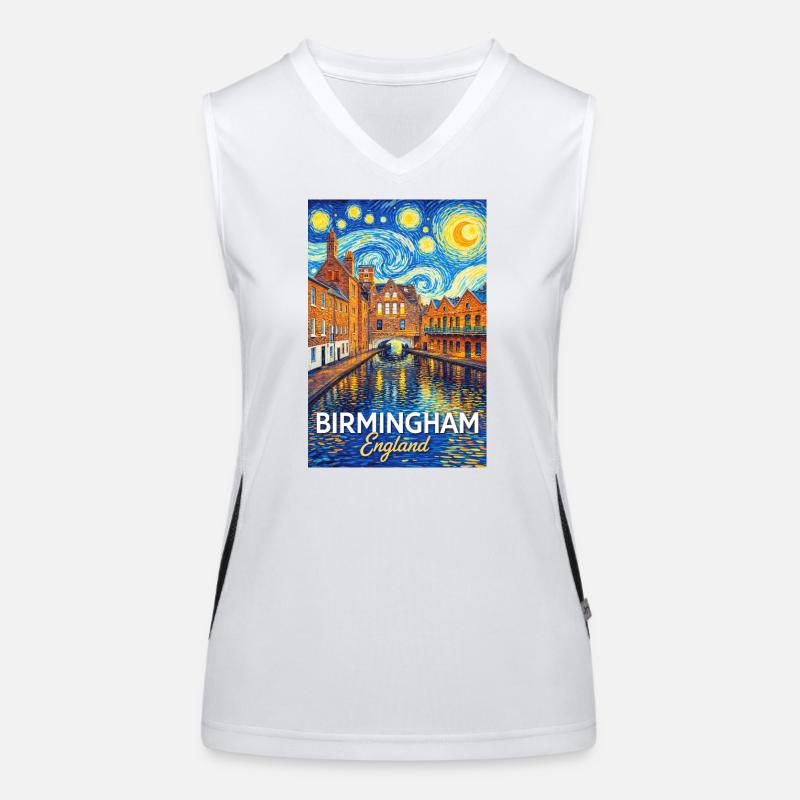 Birmingham, England Funktionelles Kontrast-Tank Top für Frauen