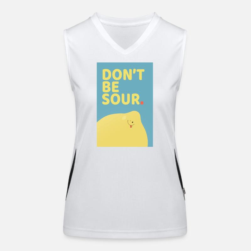 Ne soyez pas amer : design drôle d’affiche citron Débardeur respirant contrasté Femme