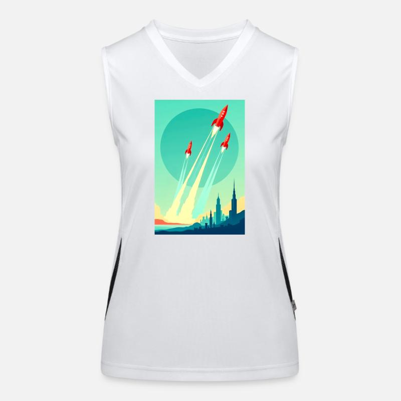 A Fleet Rises into the Open Sky Women's Functional Contrast Tank Top