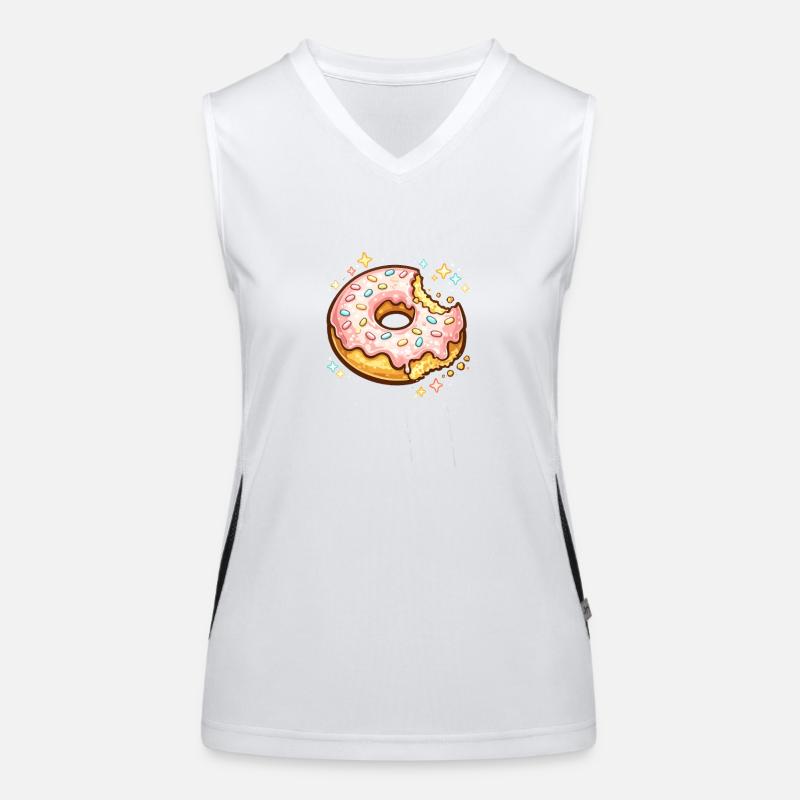 Donut Sparkle Sprinkles Women's Functional Contrast Tank Top