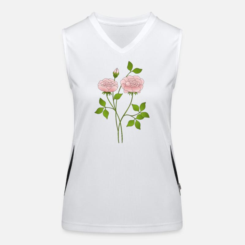 Fleur Débardeur respirant contrasté Femme