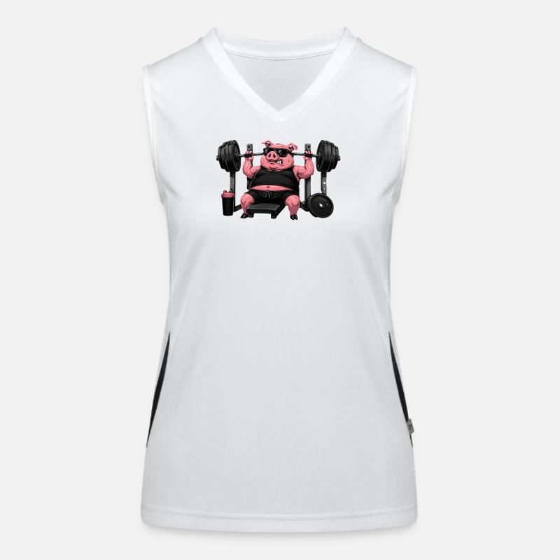 FatPig Funktionelles Kontrast-Tank Top für Frauen