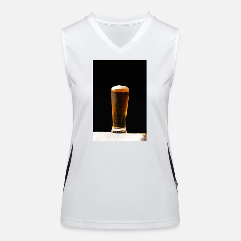 Bierglas Abendlicht Funktionelles Kontrast-Tank Top für Frauen