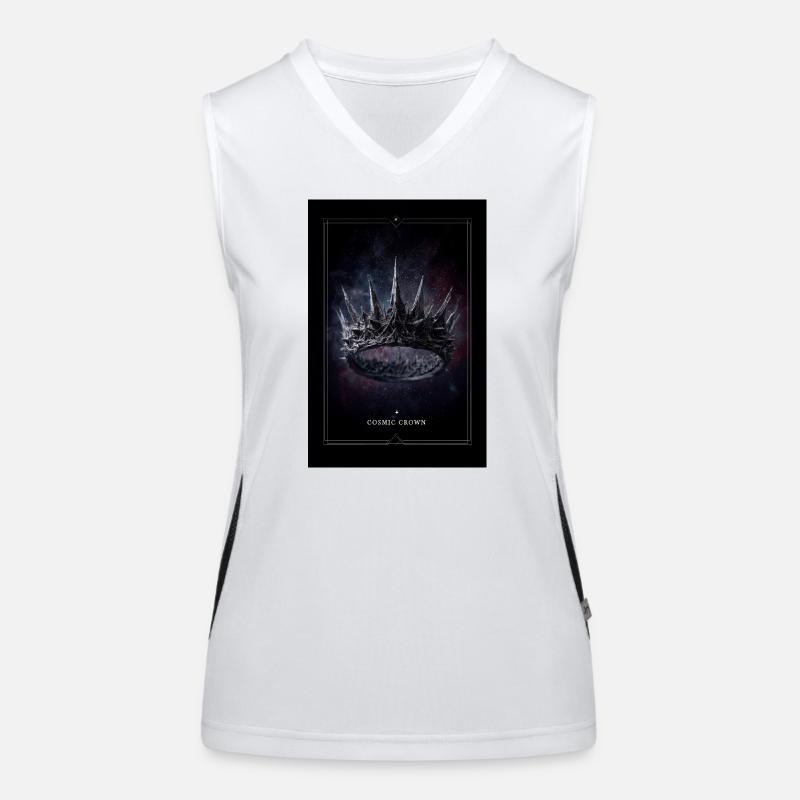 Cosmic Crown: Spiked Nebula Women's Functional Contrast Tank Top