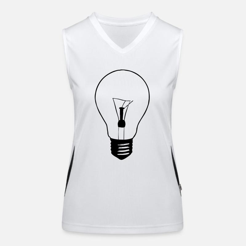 Light Bulb Women's Functional Contrast Tank Top