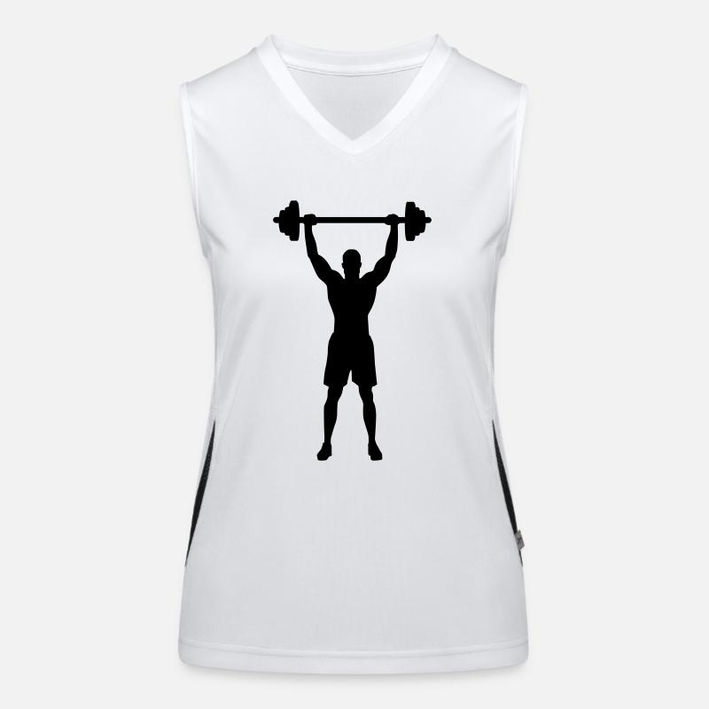 Haltérophilie Débardeur respirant contrasté Femme