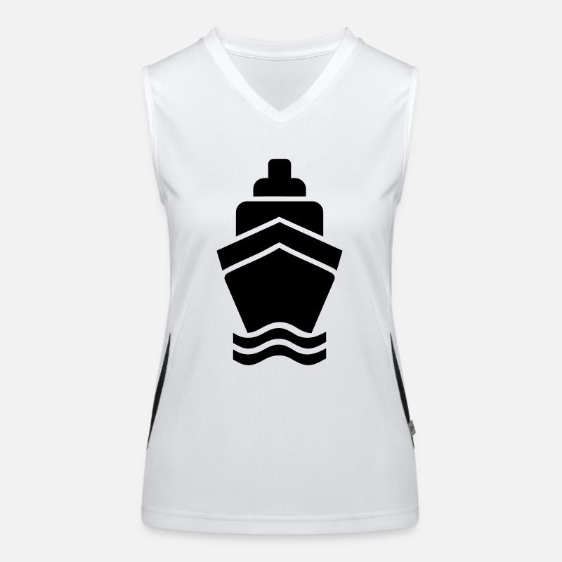 Schiff Funktionelles Kontrast-Tank Top für Frauen