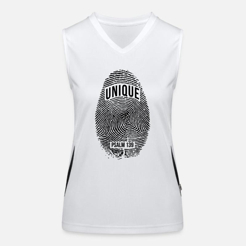 Unique - Women's Functional Contrast Tank Top - white/black