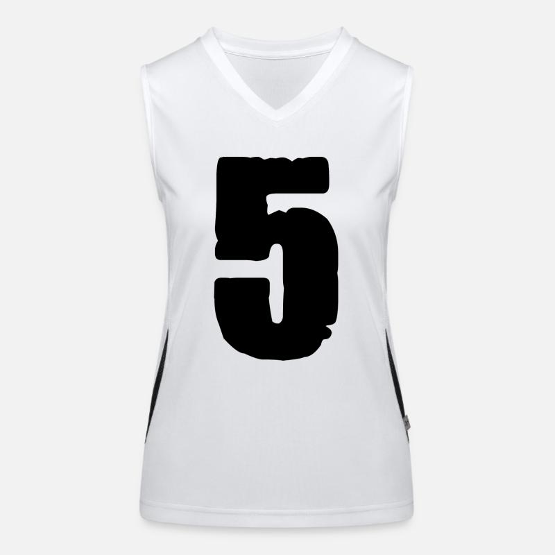 5 Number jersey Women's Functional Contrast Tank Top
