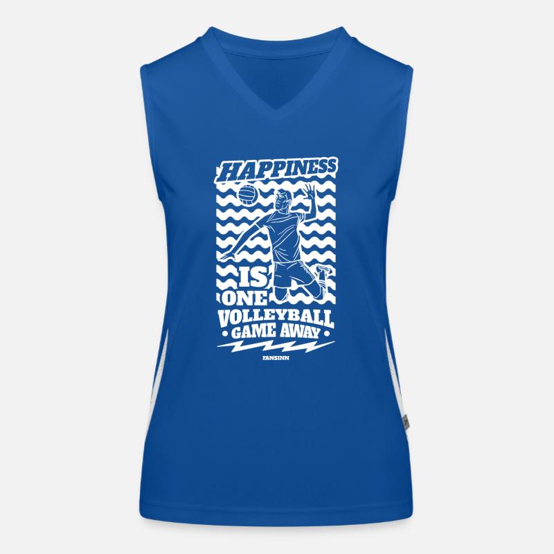 Volleyball Beach Volleyball Gift Beach Débardeur respirant contrasté Femme