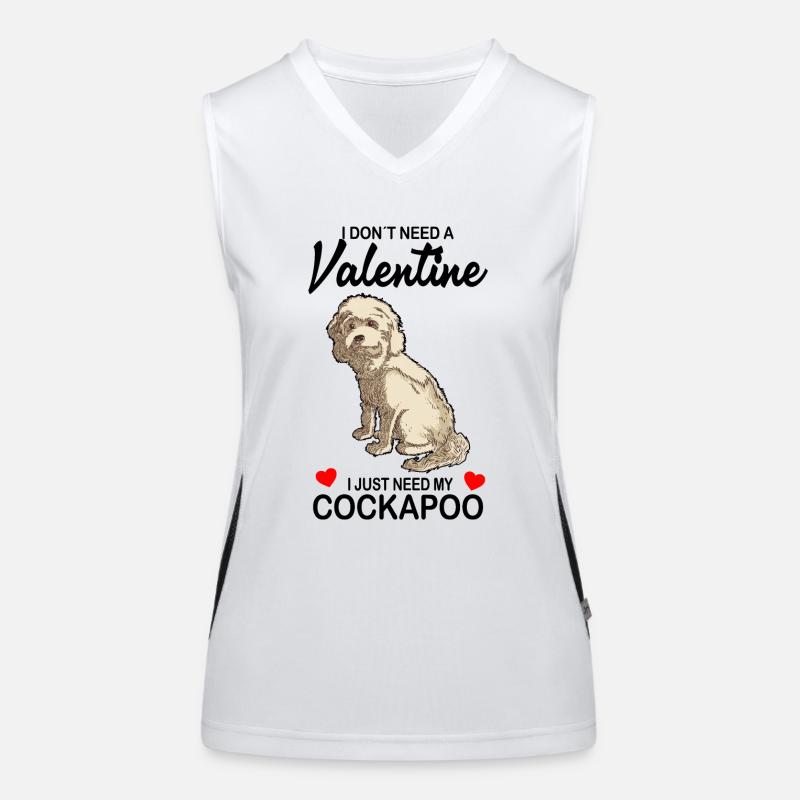 Cockapoo Funktionelles Kontrast-Tank Top für Frauen