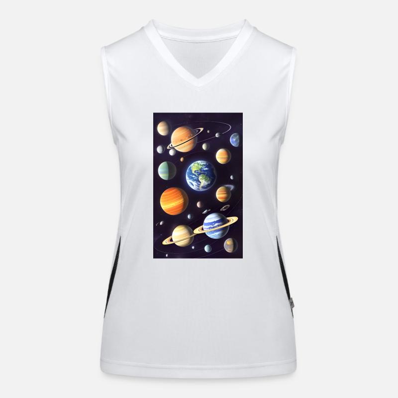 Space 01 Women's Functional Contrast Tank Top