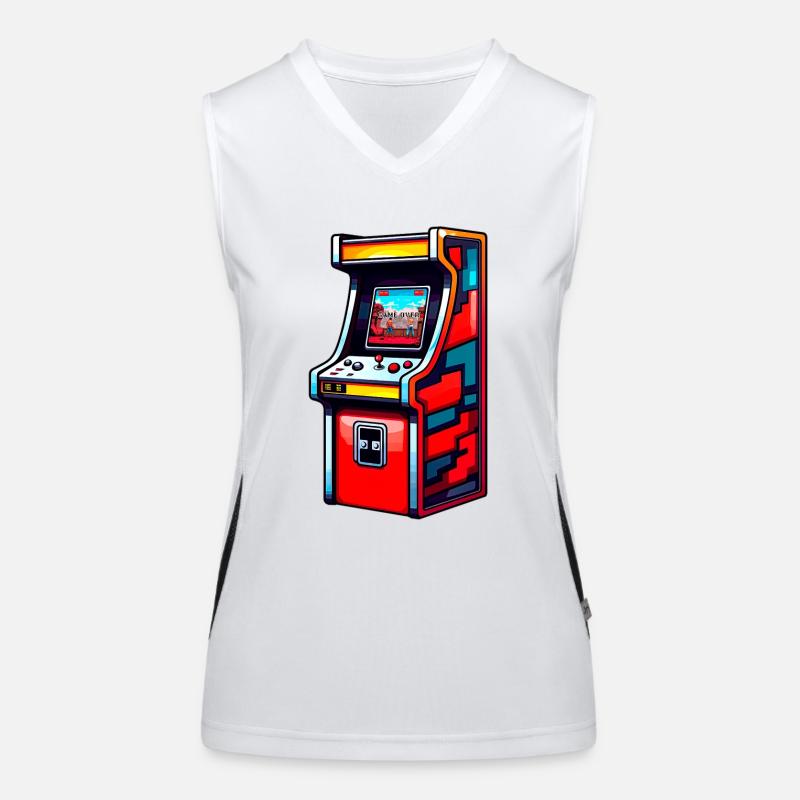 Machine de jeu d’arcade Débardeur respirant contrasté Femme