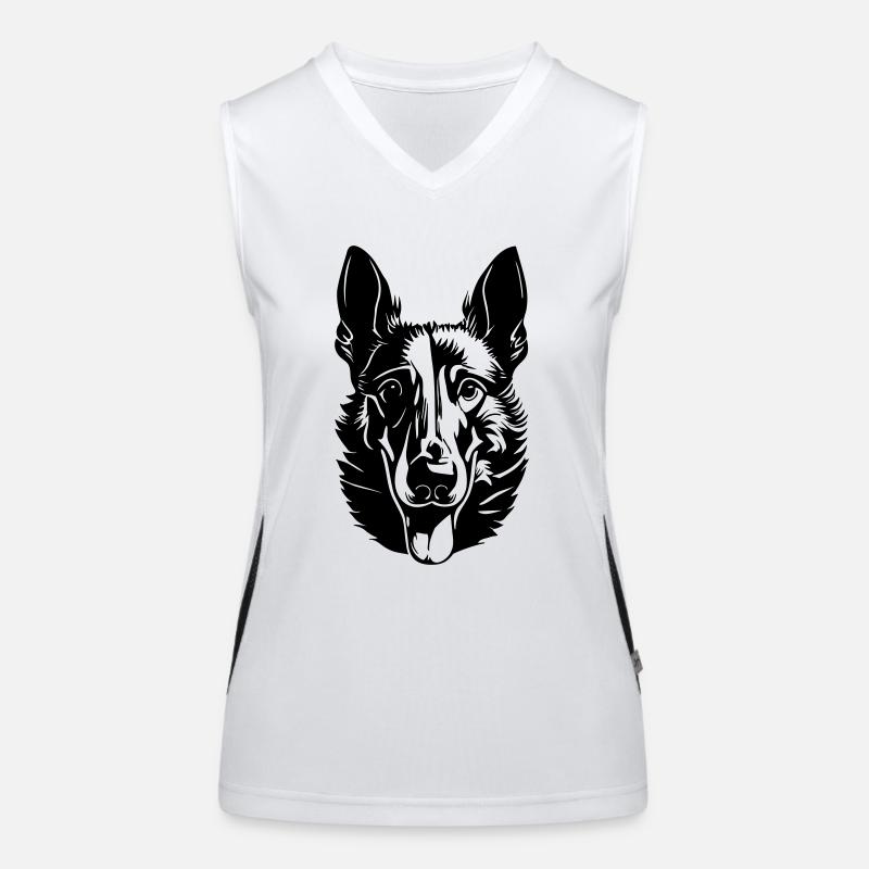 Belgian Shepherd Women's Functional Contrast Tank Top