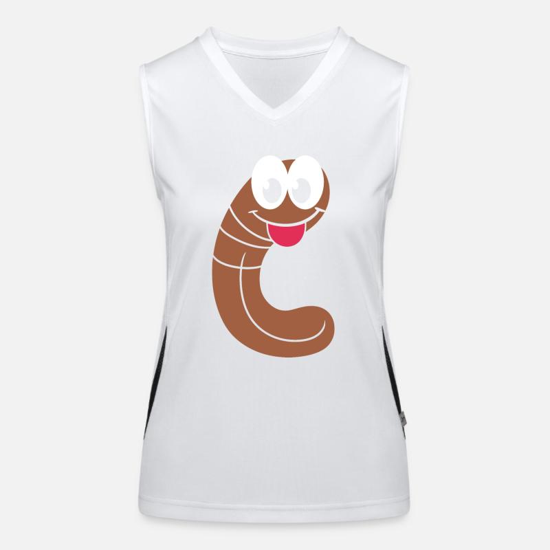 vers de terre Débardeur respirant contrasté Femme