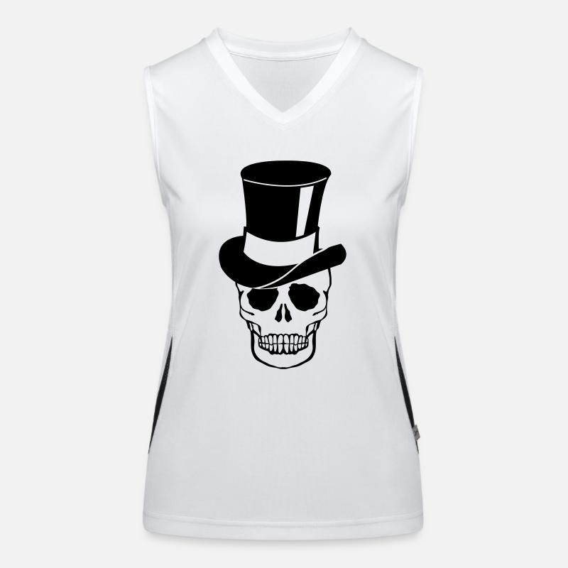 Skull Cylinder Women's Functional Contrast Tank Top