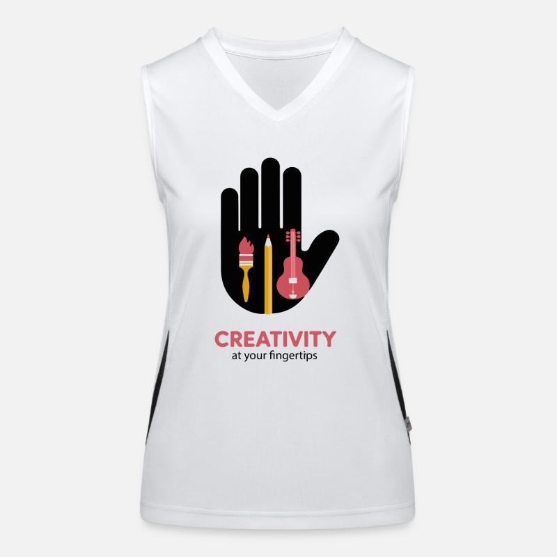 CREATIVITY AT YOUR FINGERTIPS Women's Functional Contrast Tank Top