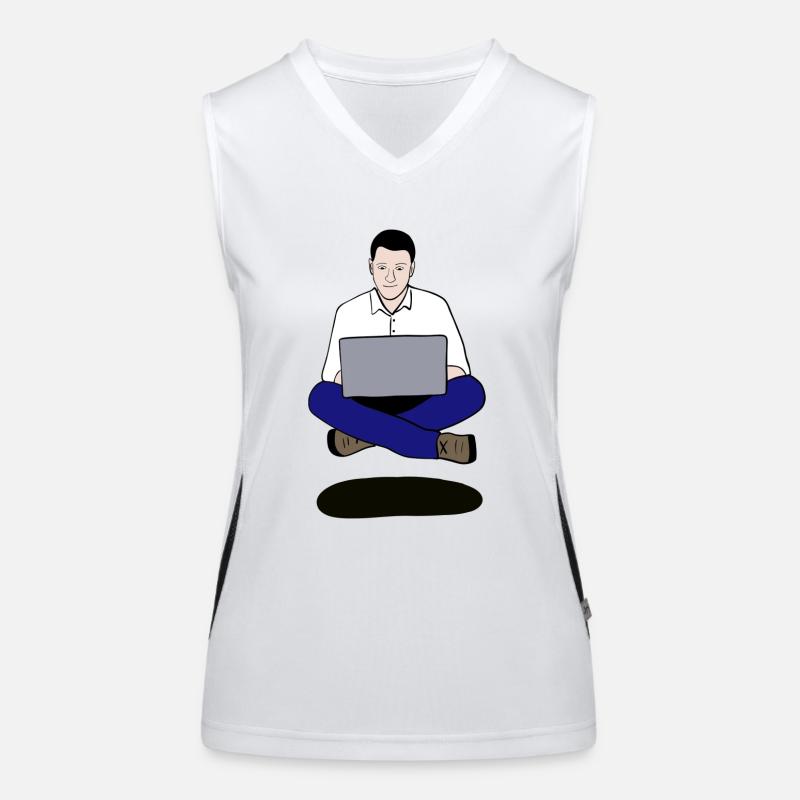 Notebook Flyer Funktionelles Kontrast-Tank Top für Frauen