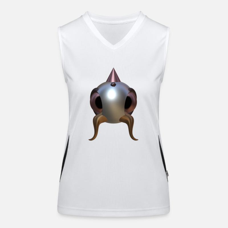 Alien - Women's Functional Contrast Tank Top - white/black
