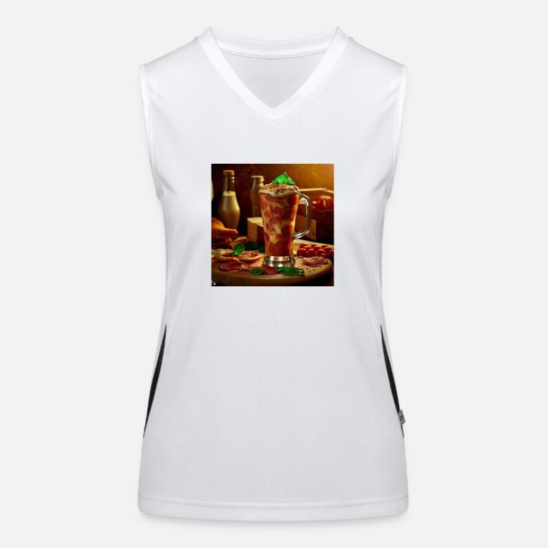 the pizza Drink flavour Women's Functional Contrast Tank Top