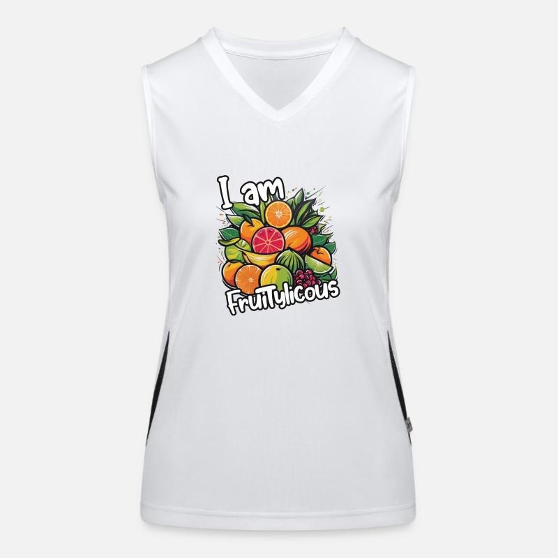 Fruity Licious: A Fruity Statement Funktionelles Kontrast-Tank Top für Frauen