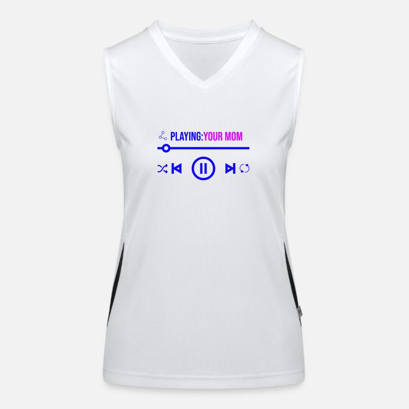 Playing your mom Women's Functional Contrast Tank Top