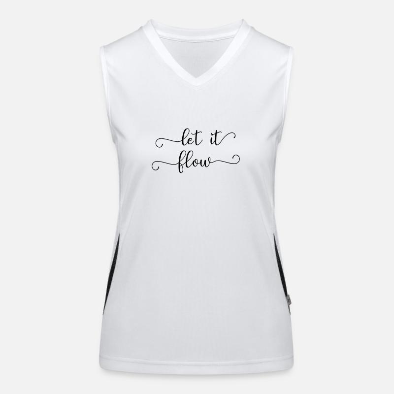 let it flow Funktionelles Kontrast-Tank Top für Frauen