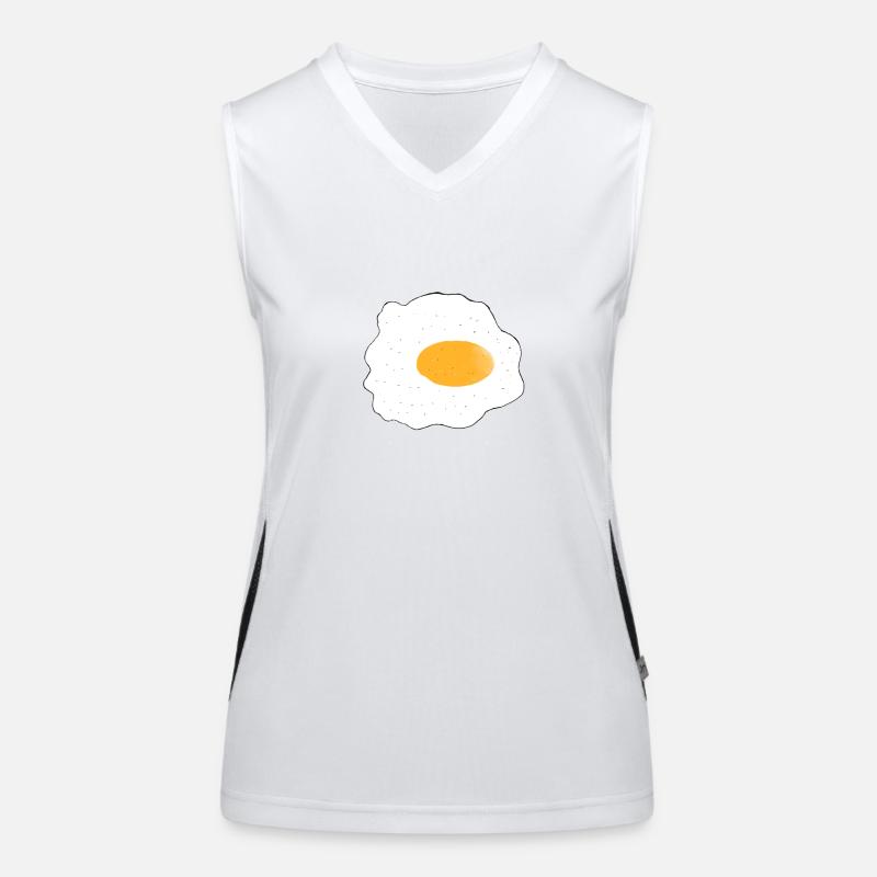 Spiegelei Funktionelles Kontrast-Tank Top für Frauen