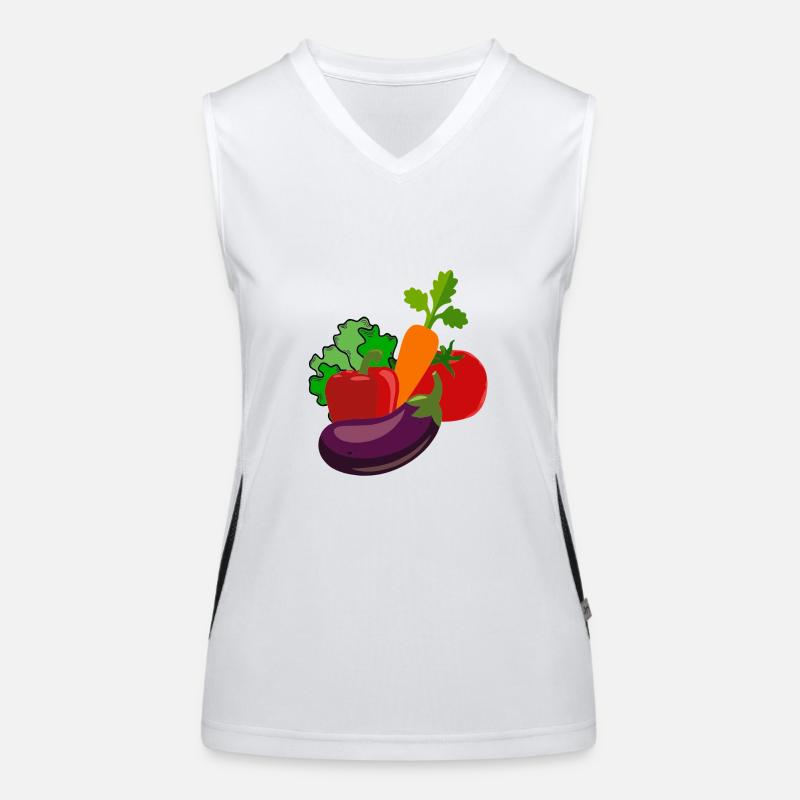 Gesunde Ernährung Funktionelles Kontrast-Tank Top für Frauen