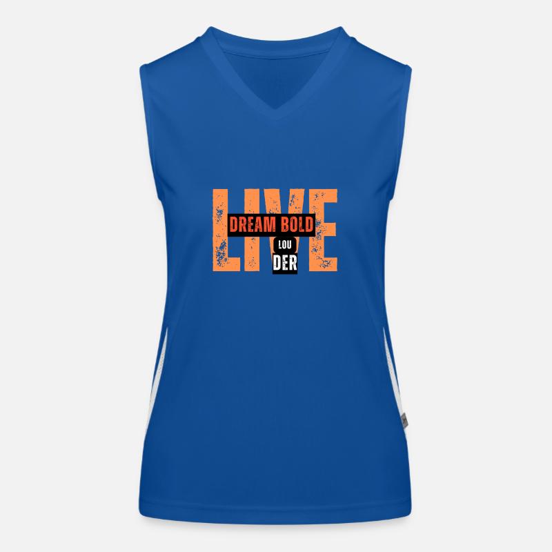 Dream Bold, Live Louder Tee Women's Functional Contrast Tank Top