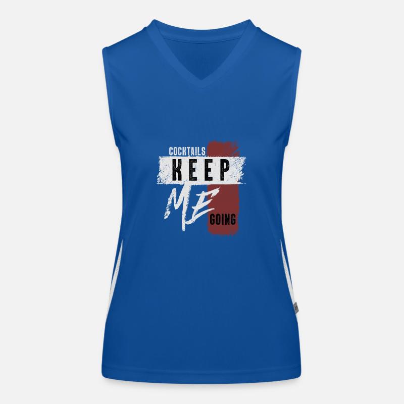 Cocktails Keep Me Going Beverage Enthusiast Women's Functional Contrast Tank Top