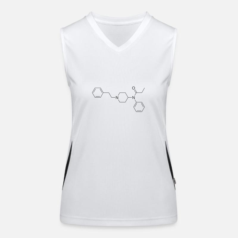 Fentanyl Strukturformel Funktionelles Kontrast-Tank Top für Frauen
