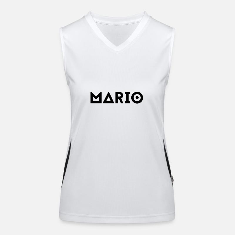 First name Mario Women's Functional Contrast Tank Top