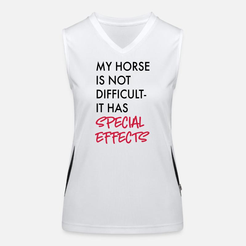 Cheval Débardeur respirant contrasté Femme